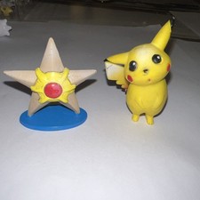 Lot of 2 Staryu + Pikachu TOMY Pokemon Figure CGTSJ Nintendo 