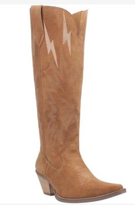 Dingo Thunder Road Knee High Boot Camel Womens Size 10