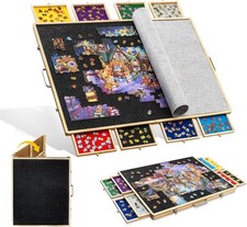 Puzzle Board 2000 Piece Foldable Cover Sorting Trays Storage
