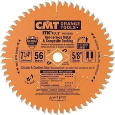 CMT P07056N 5/8" Bore ITK Plus Non-Ferrous Metal, 7-1/4" x 56 Teeth