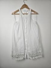 Zimmerman - White Broderie Anglaise Summer Dress - Small