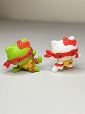 Hello Kitty Ninja Turtles TMNT X Lot Of 2 McDonald's Happy Meal Figures Toys