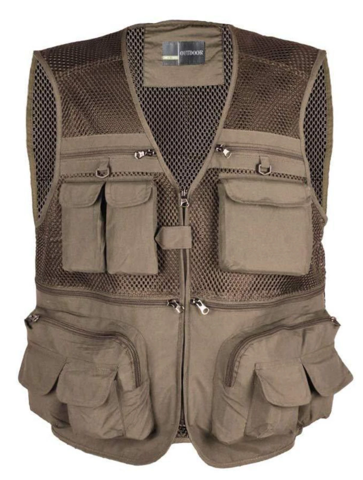 LOOGU Outdoor Fly Fishing Vest with Multi-Pockets for Fishing,Hunting, NEW! Sz L