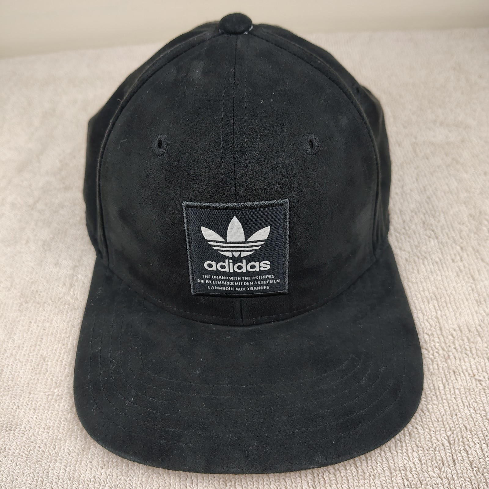 ADIDAS Logo Patch Hat Snapback Adjustable Black F… - image 2