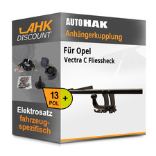 Für Opel Vectra C 02-09 AUTO HAK Anhängerkupplung abnehmbar + 13polig E-Satz NEU