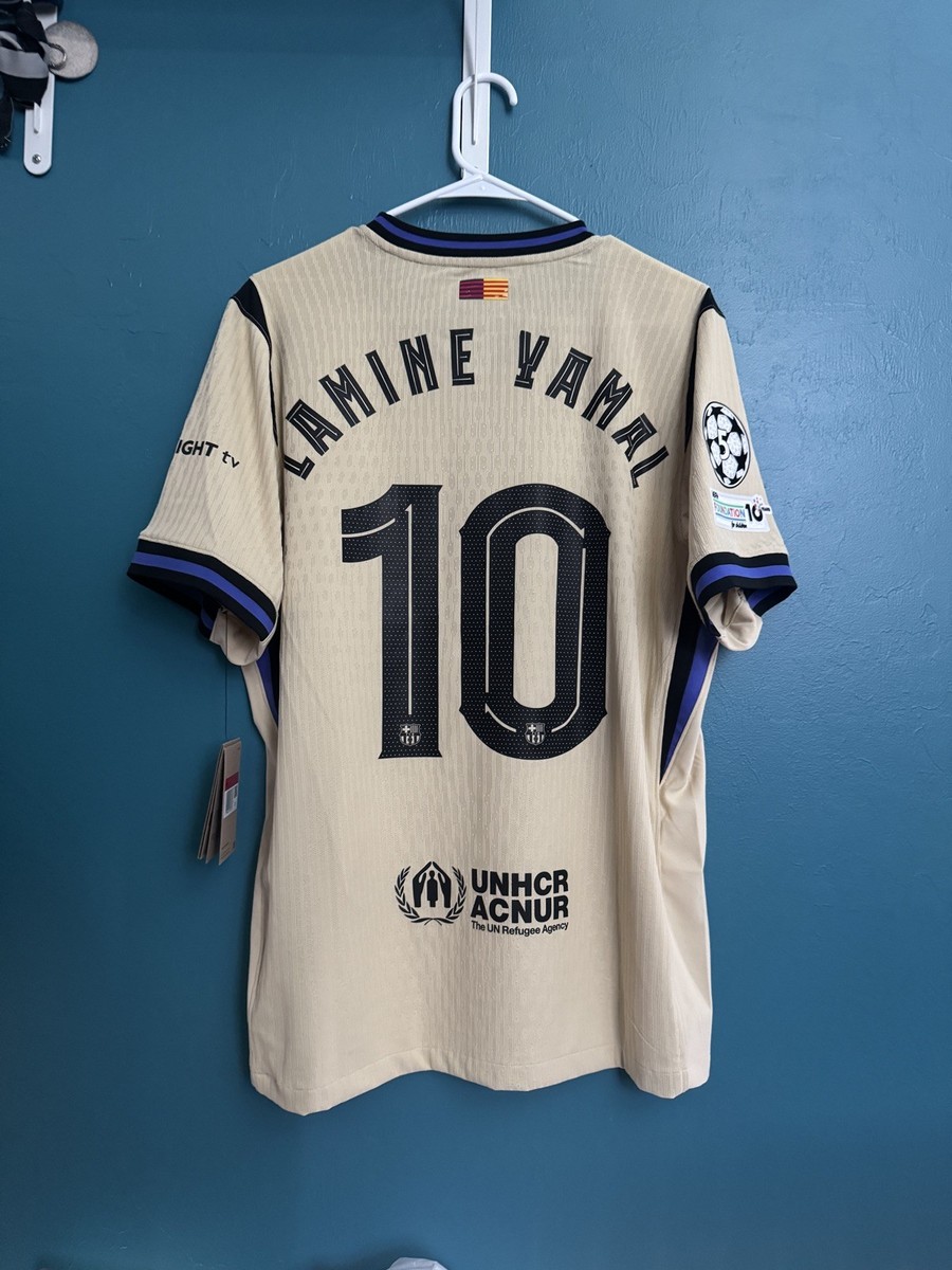 Sz L- KOBE x FC Barcelona LAMINE YAMAL 10 25/26 AWAY UCL
