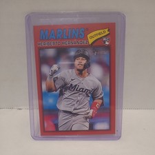 Heriberto Hernandez Red Rookie Card Topps Heritage 2026 Marlins
