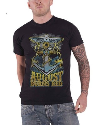 August burns red Dove Anchor Nue offiziell Herren Schwarz T Shirt Size XXL