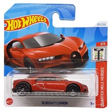 Hot Wheels '16 Bugatti Chiron Quarter Miles Heroes 2/5 201/250 HTB88 Red 2024 +