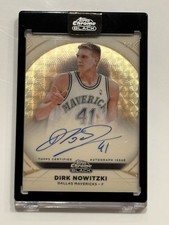 Marketplace image: 2025-26 Topps Chrome Black Dirk Nowitzki Ivory Autograph 1/1 Superfractor
