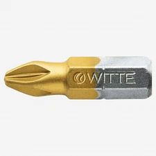 Witte Maxx Titanium-Nitride Pozidriv Bit, #1 x 25mm