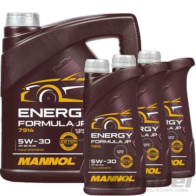 7L MANNOL ENERGY FORMULA JP 5W-30 MOTORÖL passend für API SN GM dexos1 Gen2 FORD