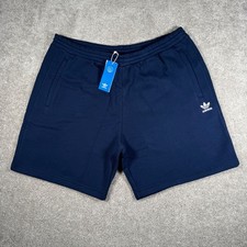 NWT Adidas Originals Essential Short 2XL Mens Navy Blue Trefoil Logo Gym Casual