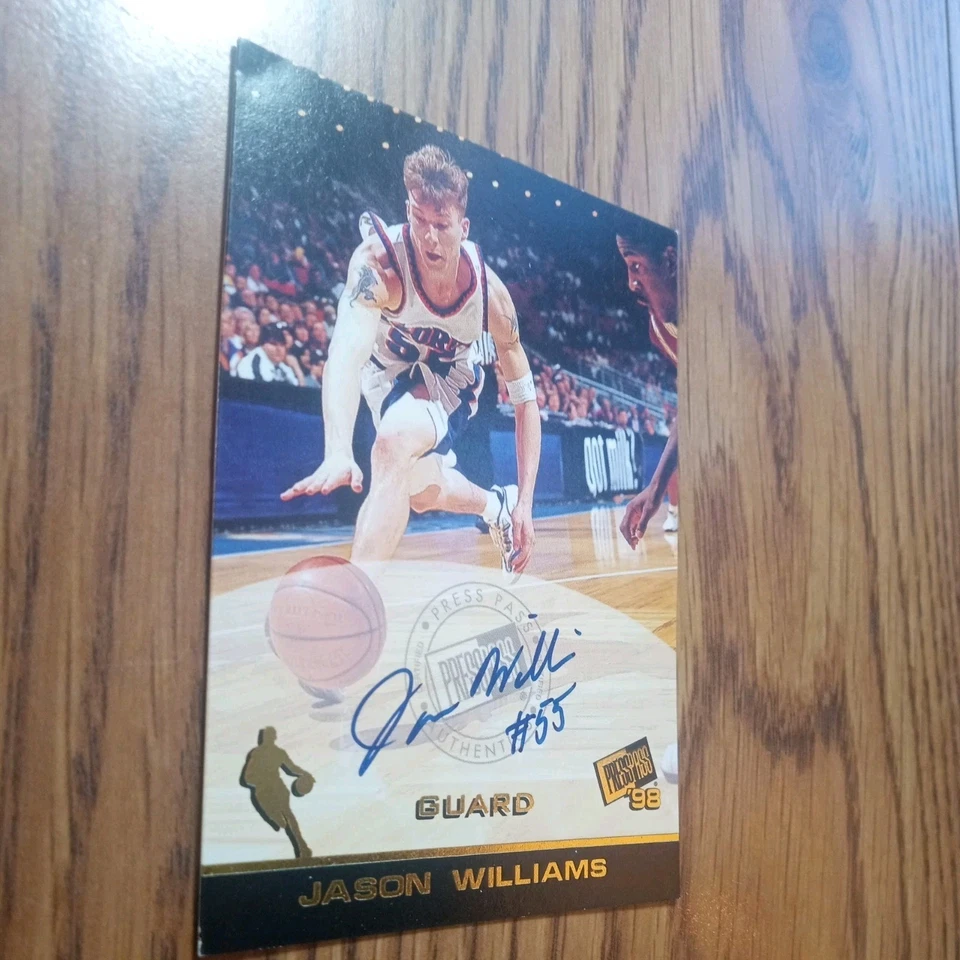 1998 Press Pass Jason Williams Autograph  - Image 4 of 4