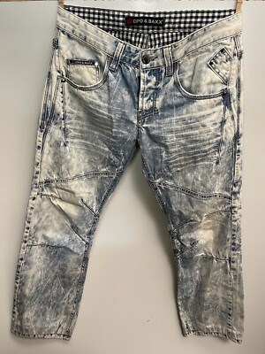 Cipo Baxx authentic distressed straight leg jeans 34/34