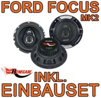 Ford Focus MK2 3-WEGE Front Lautsprecher Boxen Einbauset 16Cm Renegade Koaxe NEU