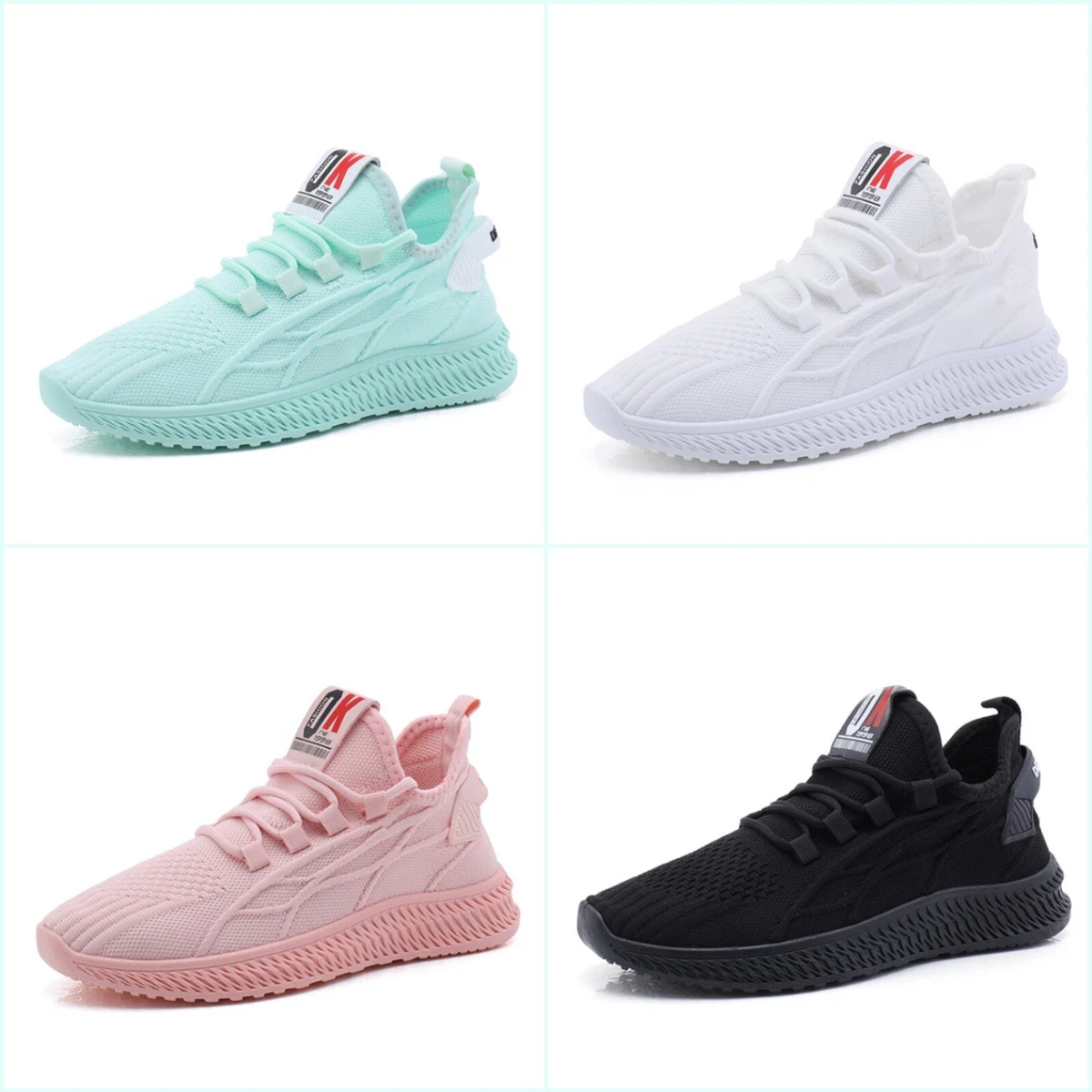 Chaussure baskets femme sneakers sport turquoise bleu tissu pas