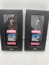 NEW TAO 2-pack Set 1.5" PINK Digital Photo Frame Keychain