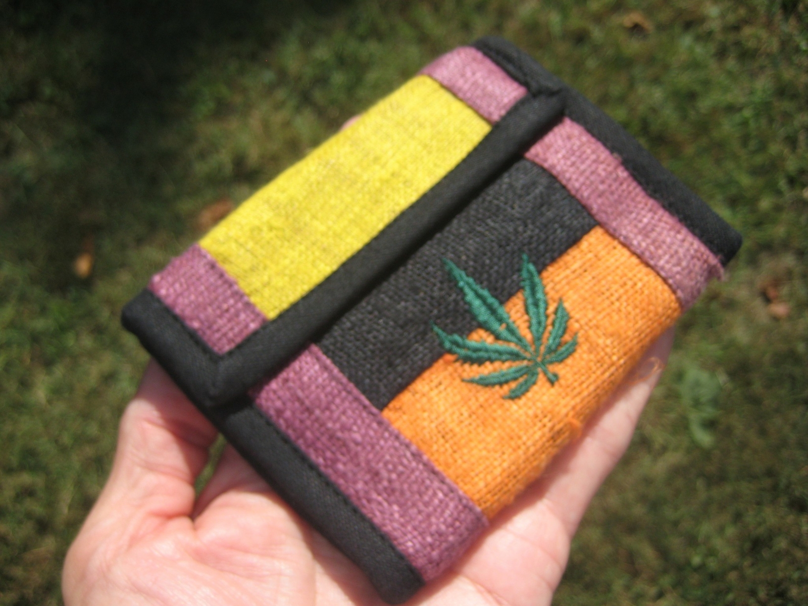 Natural Hemp Wallet Marijuana Leaf Wallet Thailand A3576 | eBay