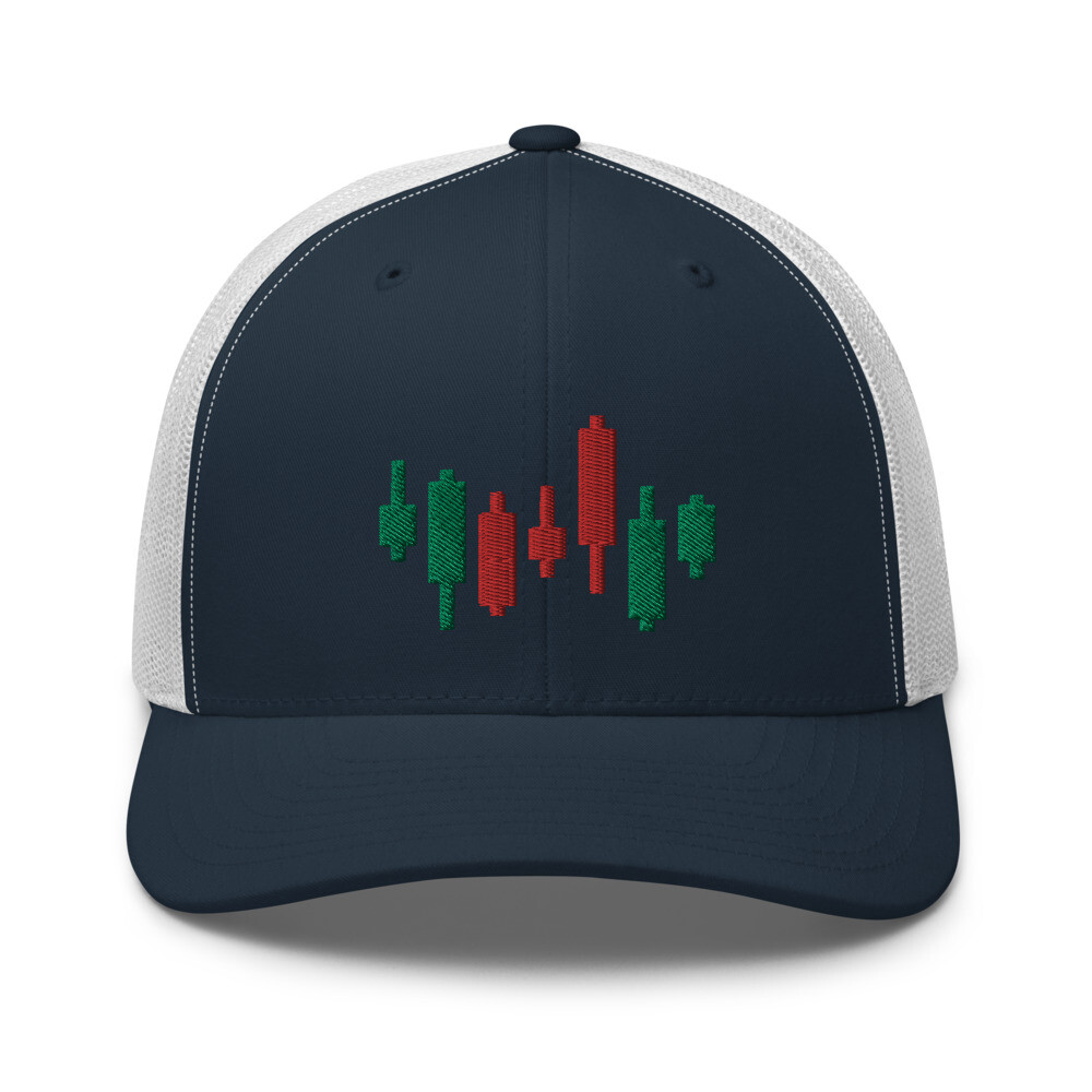 Forex Stock Market Crypto Trader Trading Candlestick Embroidered Trucker Cap  Hat | eBay