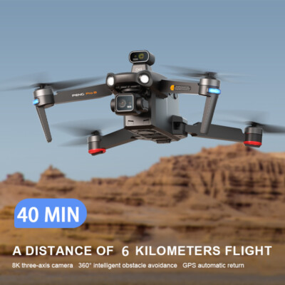 Drone GPS 8K HD Avec Caméra, 5G WIFI FPV, Moteur Sans Balais Evitement Obstacles 360 Portee 5km Item 13774719
