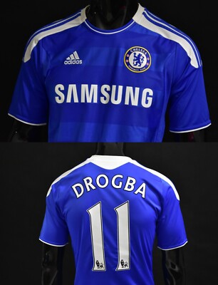 ウェア adidas CHELSEA DROGBA #11 2011-2012 adidas Chelsea FC Home Shirt DROGBA #11 SIZE S