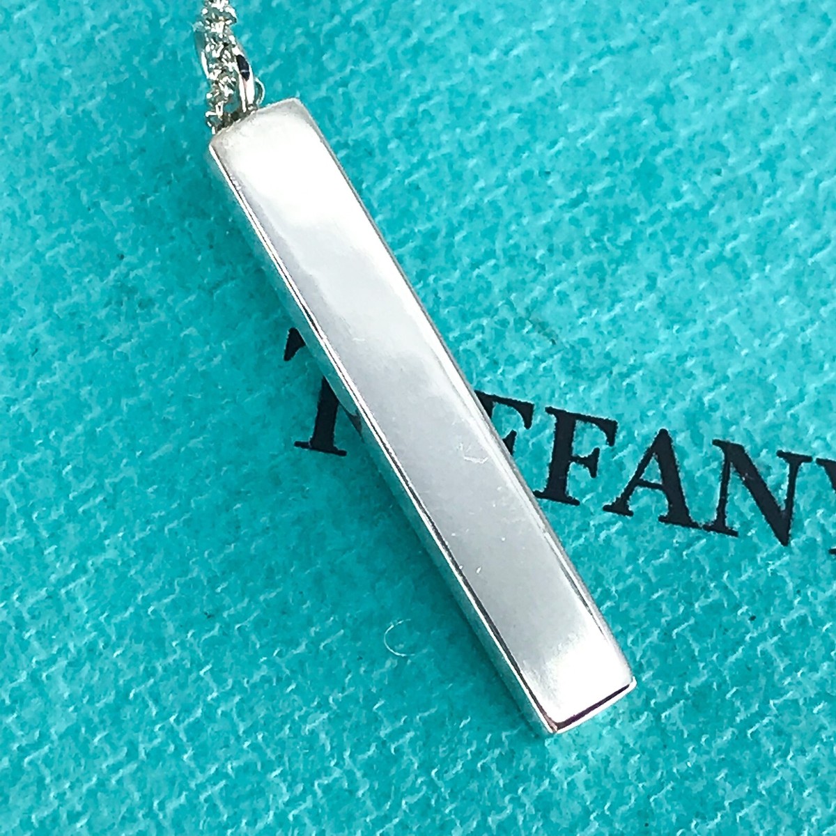 Tiffany & Co. Notes Diamond Bar Pendant Necklace 15.95