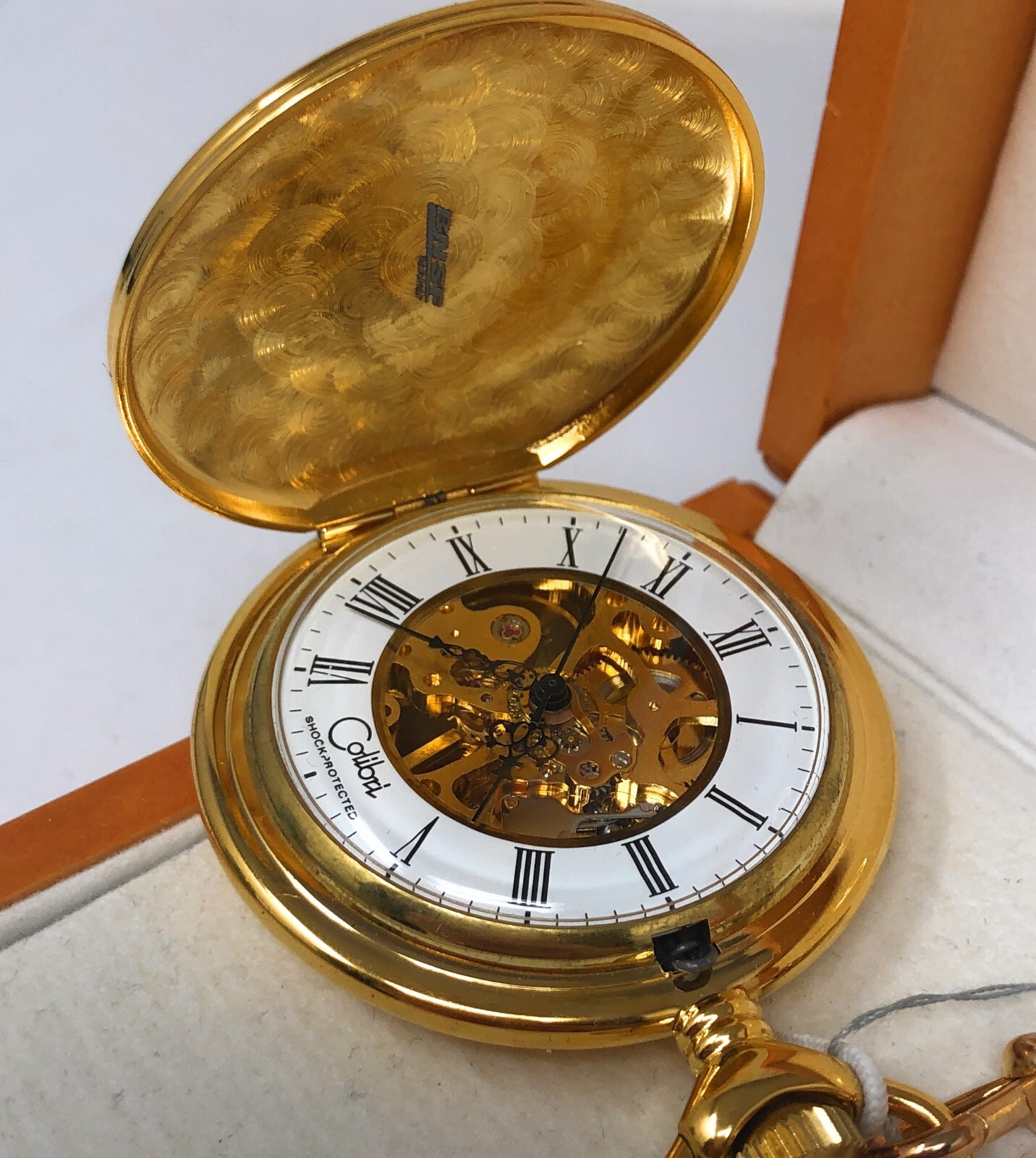 Colibri Pocket Watch & Knife Timepieces W/ Papers & Box New Old Stock