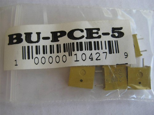 5X BUSSMANN FUSE Fast Acting PCE 5 Amp 125V NOS" Radial Lead PC TRON - 第 1/1 張圖片