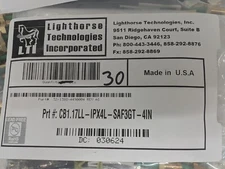 New, Lighthorse Technologies, CB1.17LL-IPX4L-SAF3GT-4IN, COAX CBL MHF1 TO SMA 4