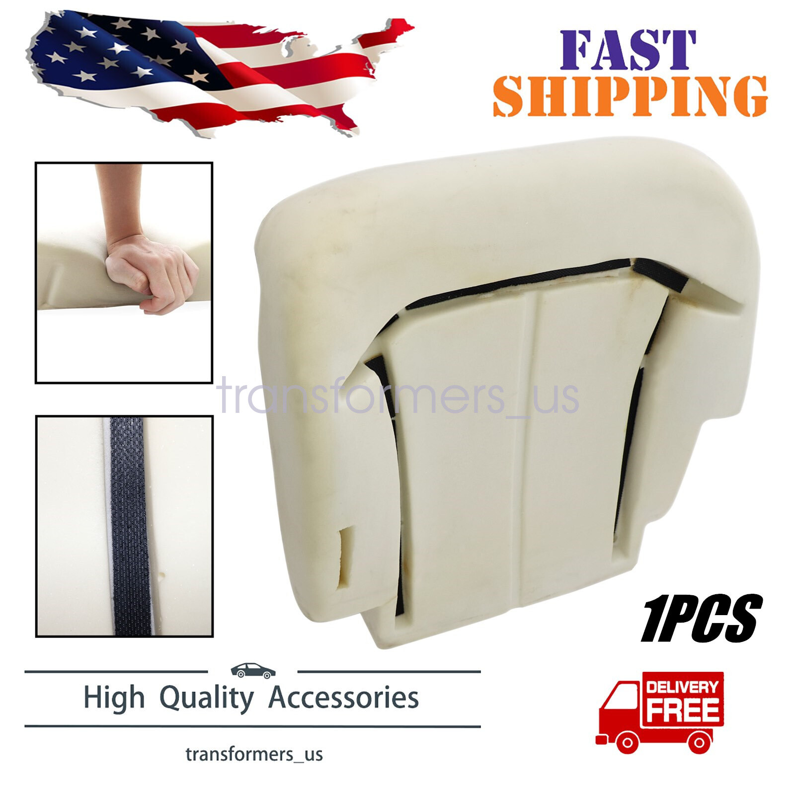 Driver Bottom Foam Cushion Padding For 1999-2002 Chevy Silverado 1500 2500 3500