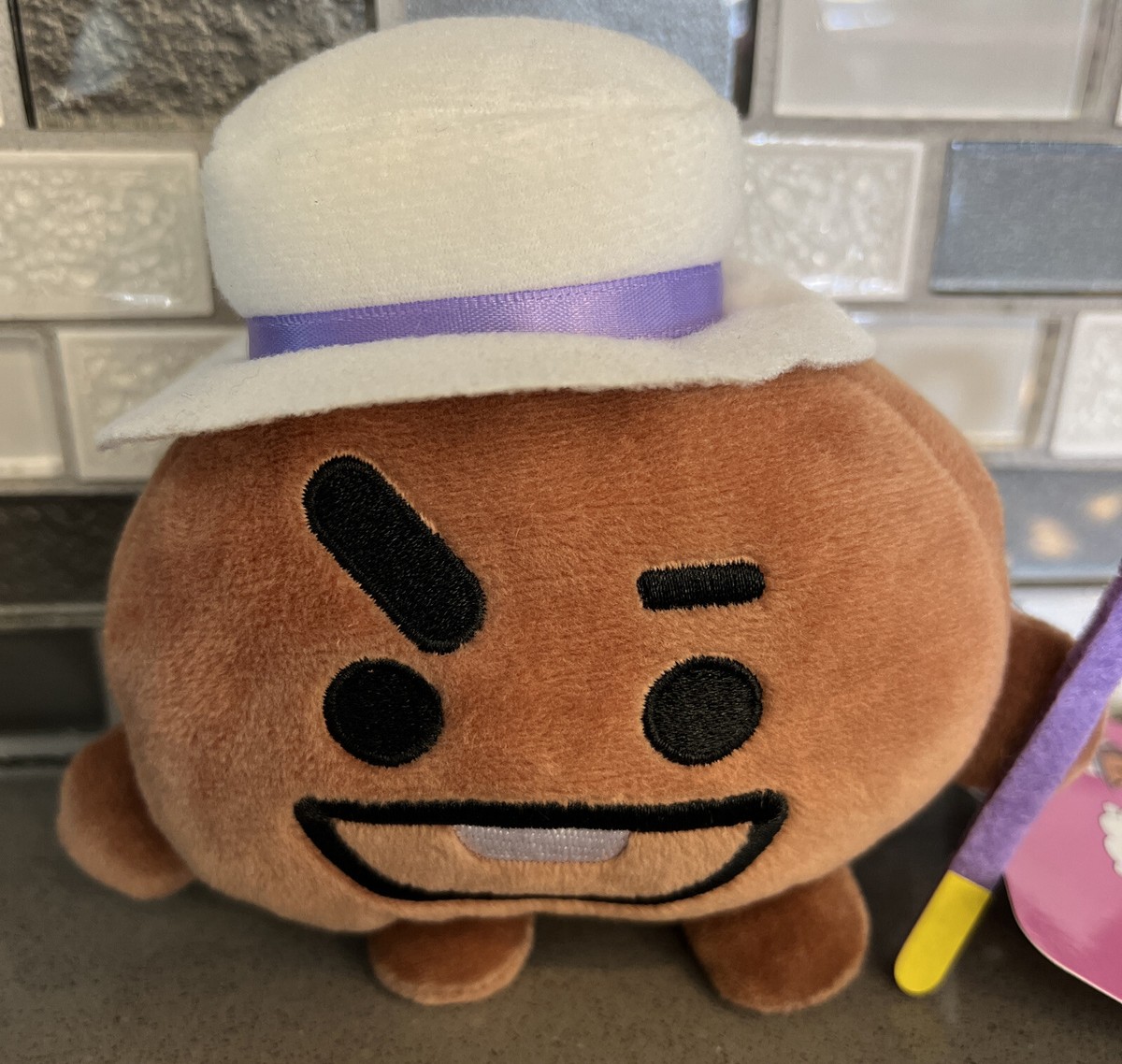 Official BT21 Line Friends Friendly Shooky Hat & Cane Suga BTS