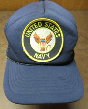 United States Navy Patch trucker snapback cap hat Vintage