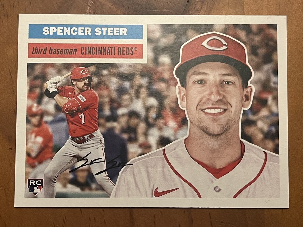 2023 TOPPS ARCHIVES 1956 DESIGN ROOKIE SPENCER STEER REDS | eBay