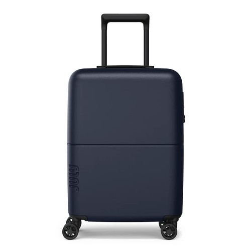 JULY Bagaglio Trasporto Classico Navy Hard Shell Silenzioso Ruote Telescopiche TSA Lucchetto