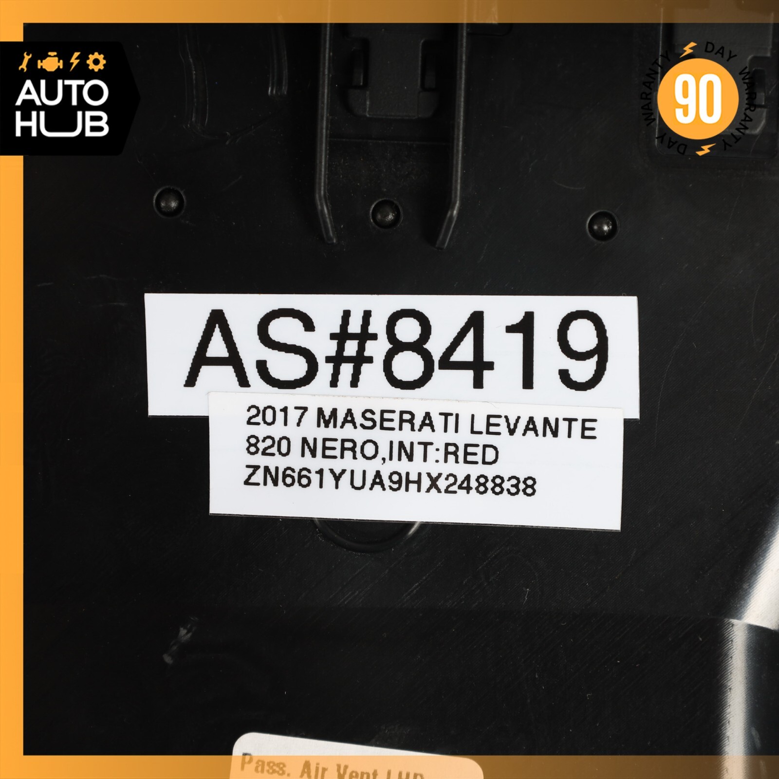 17-20 Maserati Levante S M161 Dashboard Dash AC A/C Air Vent Right Trim OEM 26k