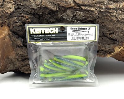 Keitech Barsch-Alarm 2'' Easy Shiner Chartreuse Thunder 5,4cm 12 Stück Gummiköder