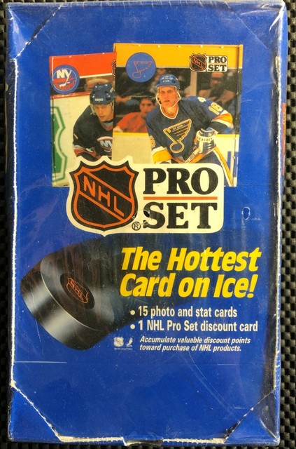 3 Factory Boxes NHL Pro Set Hockey Cards 1990 Series 1 MINT For Sale