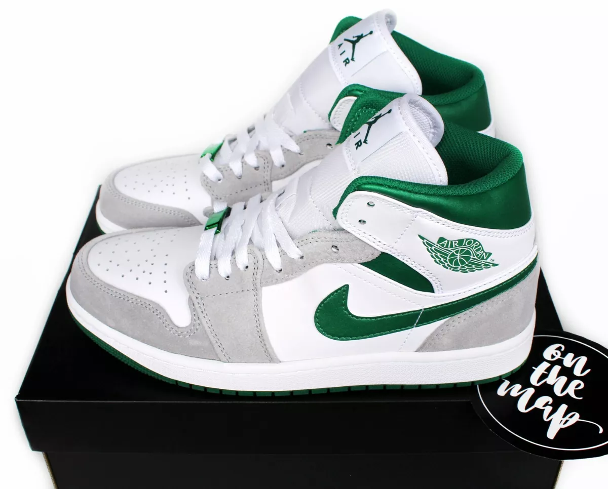 Nike Air Jordan 1 Retro Mid SE Smoke Grey Pine Green UK 5 6 7 8 9 10 11 12  US