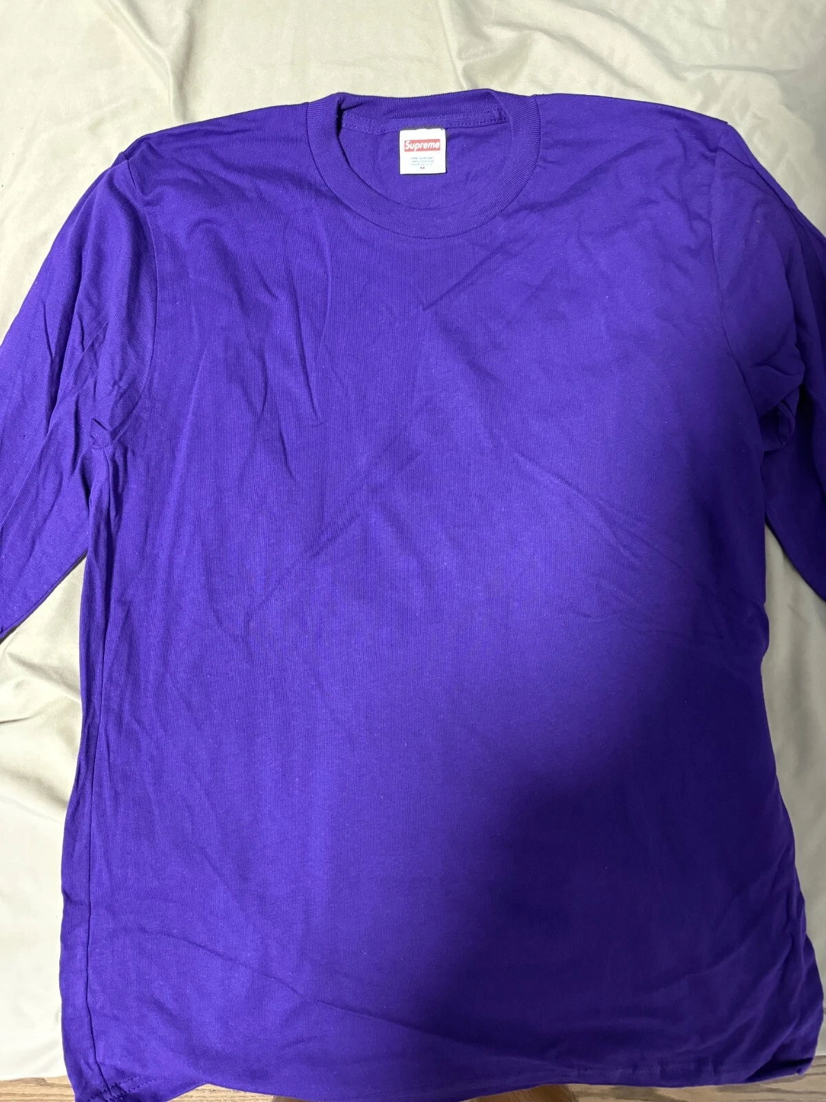 Tee shirt Supreme Blank violet taille M SANS ÉTIQUETTE NEUF