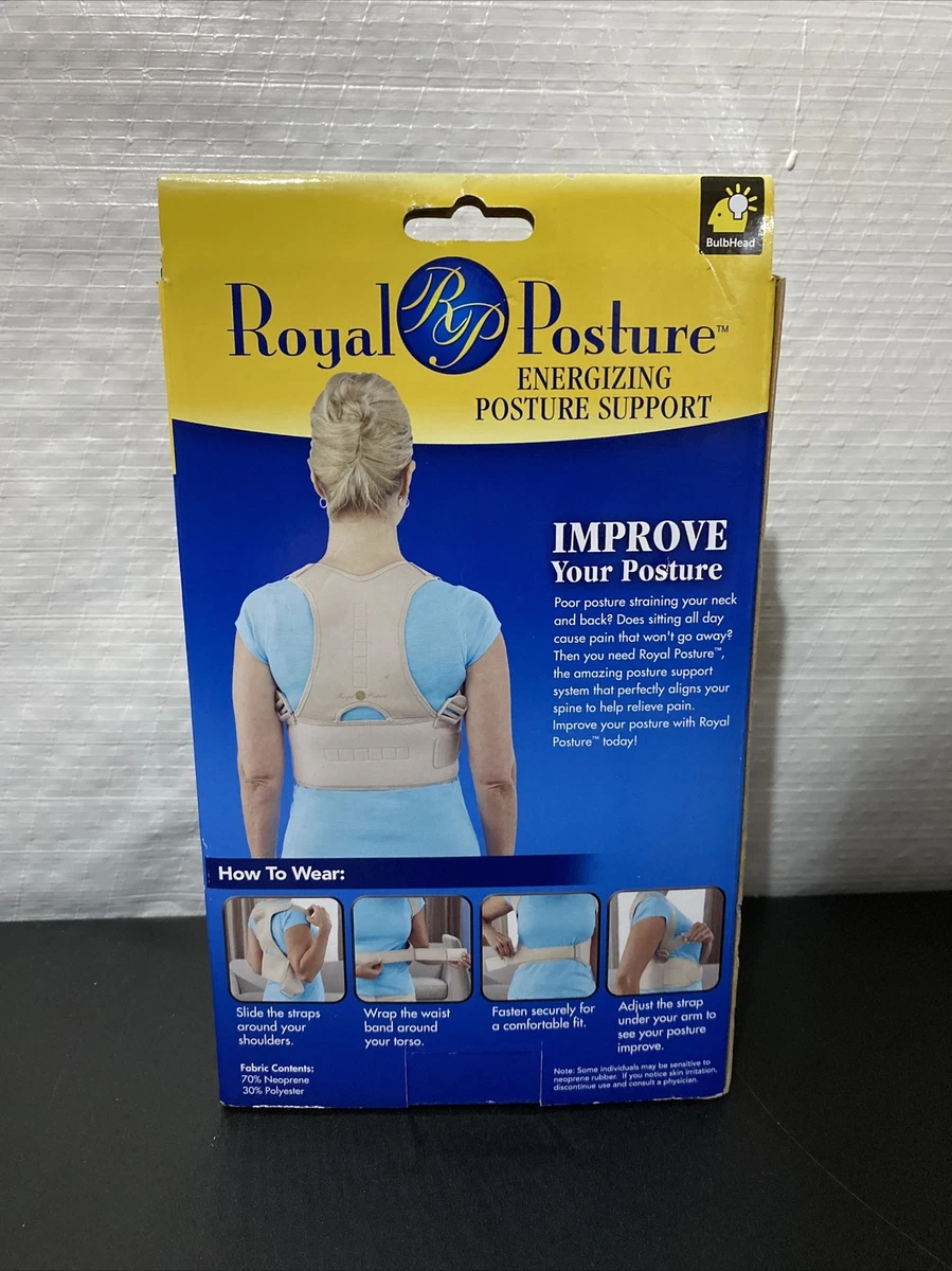 Royal Posture Energizing Back Support Adjustable Men/Women S/M NEW