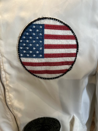 🔥🔥American Stitch Jacket White With Patches - Size XL - Picture 4 of 13