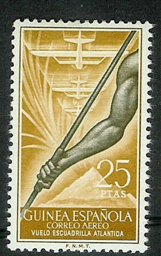 GUINEA ESPAÑOLA Edifil # 368 ** Escuadrilla Atlantida