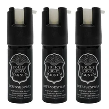 3 Police Magnum pepper spray .50oz GID actuator self defense security protection