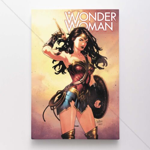 Wonder Woman Poster Canvas Justice League DC Comic Book Cover Art Print #28209 - Picture 1 of 4