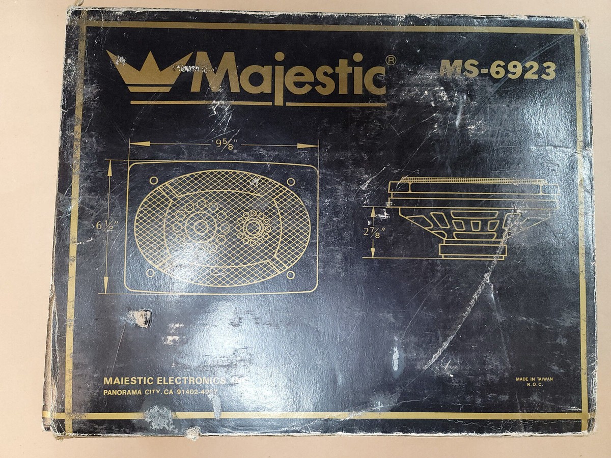 Vintage Majestic MS-6923 6x9 Speakers OLD SCHOOL NOS!!! RARE FIND