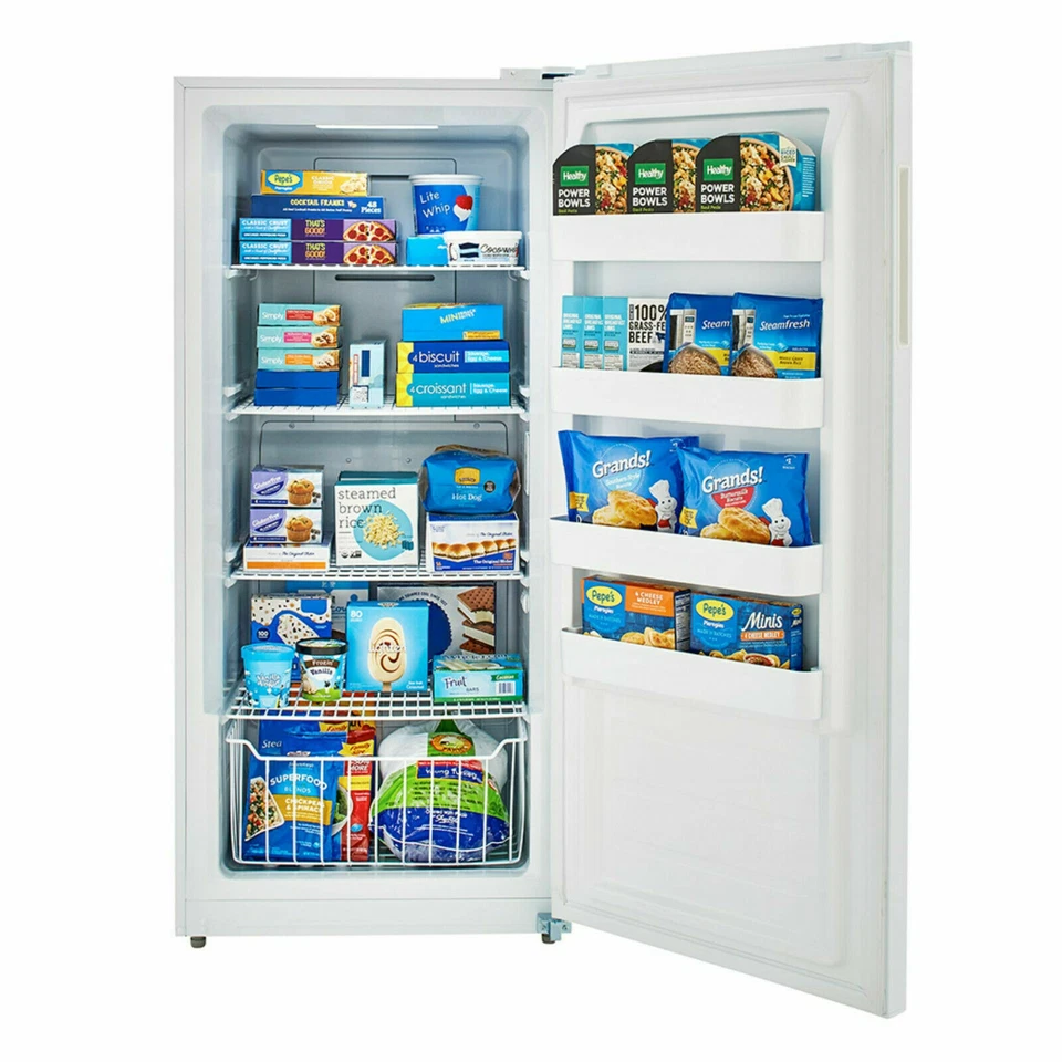 13.8 cu ft Upright Freezer/ Fridge Convertible Frost Free Restaurant Garage Home - Image 3 of 4