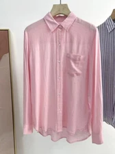 NWOT Rails Charli Shirt Pink Long Sleeve