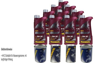 10L Motoröl MANNOL Energy 5W-30 2x MANNOL Leak-Stop ADDITIV+Motor Doctor
