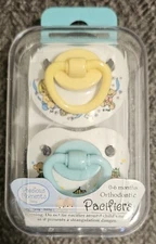 Vintage Baby Boy 0-6 Months Orthodontic Pacifiers Luv N' Care Precious Moments